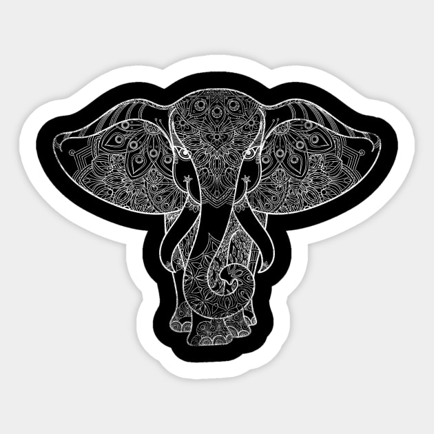 Safari Abstract Elephants Sticker by shirtsyoulike